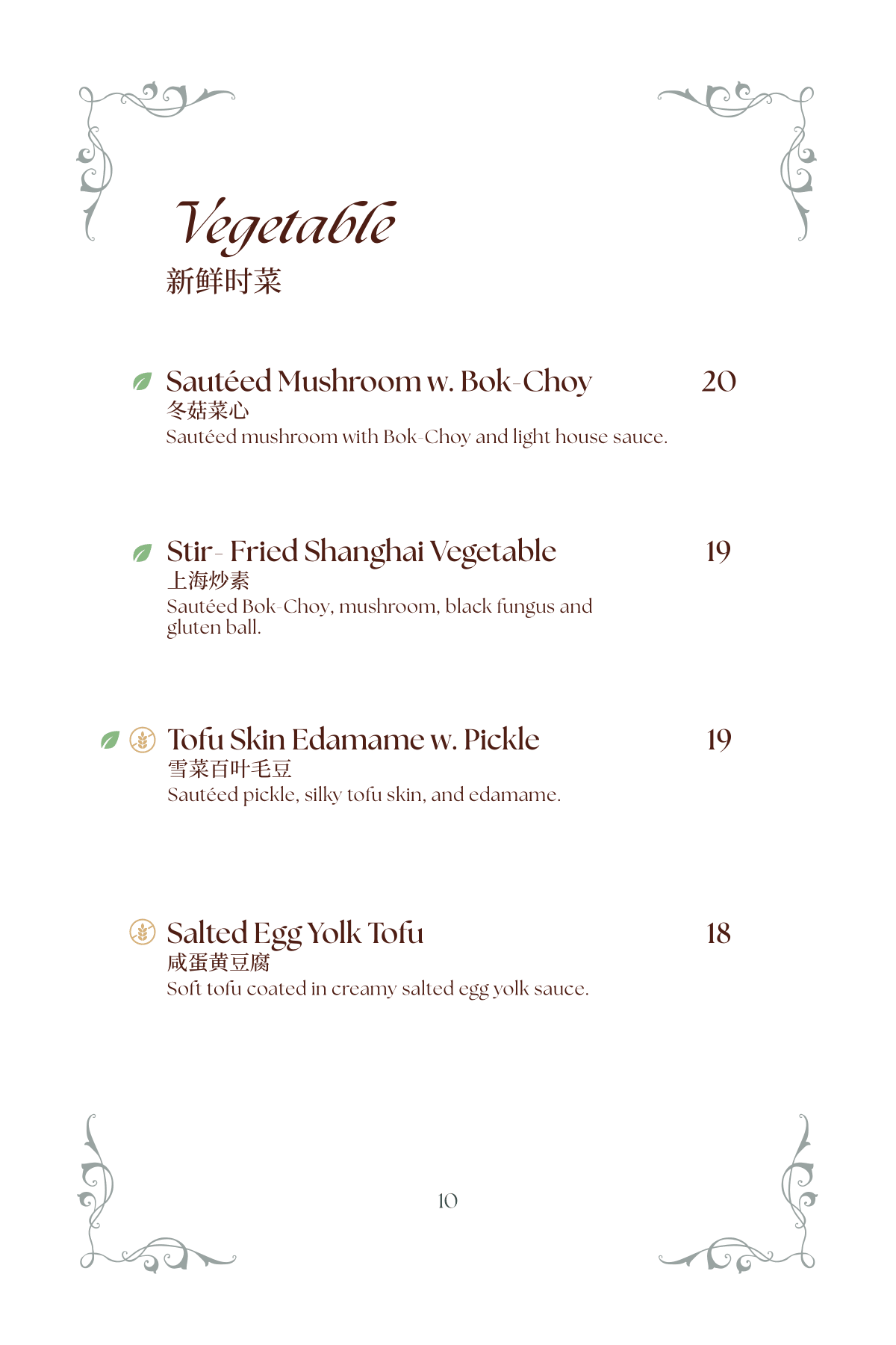 Menu Page 7 Back